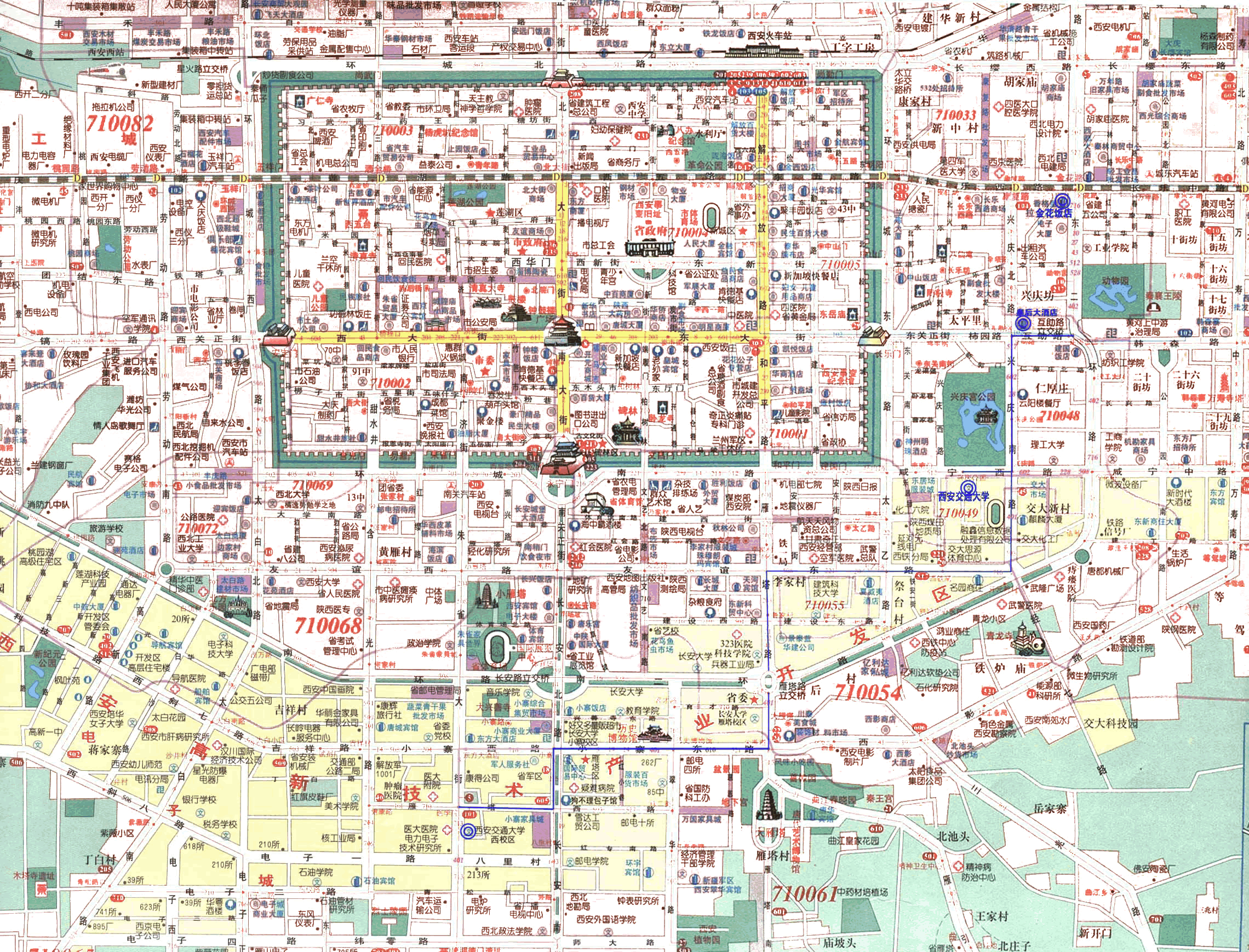 Map Xian